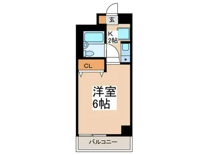 T′S GARDEN梶ヶ谷(1K/3階)の間取り写真