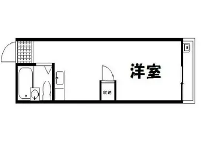 おとわハイツ(ワンルーム/2階)の間取り写真