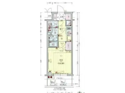 プレサンス大手前ピリオド(1K/6階)の間取り写真