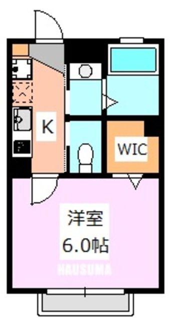 ヒルズ西片町(1K/1階)の間取り写真