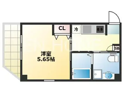 REBIS(1K/9階)の間取り写真