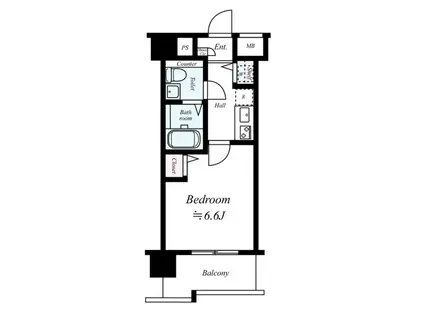 レグラス新横浜駅前(1K/9階)の間取り写真