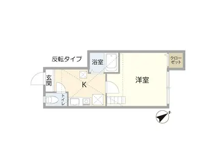 メゾン ド アデリーII(1K/1階)の間取り写真