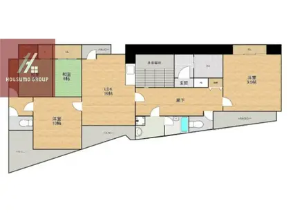 ノアーズアーク緑橋(4LDK/5階)の間取り写真