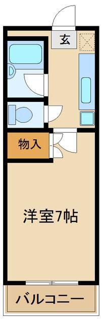 ライフフォーラム桜台(1K/3階)の間取り写真