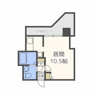 レジディア札幌駅前(1K/4階)の間取り写真