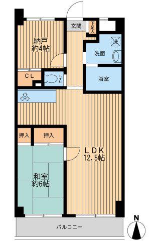 アビタシオンクレール(1SLDK/1階)の間取り写真