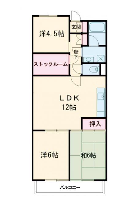 熊谷昭和ビル(3SLDK/3階)の間取り写真
