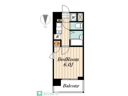 菱和パレス護国寺(1K/5階)の間取り写真