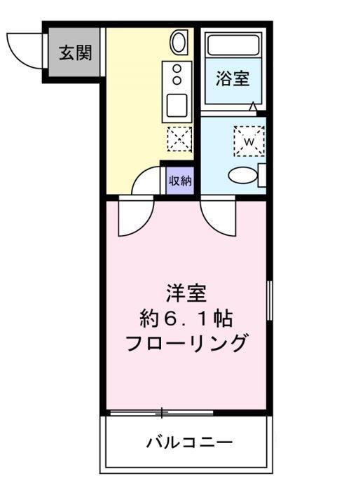 ESPERANZA(1K/2階)の間取り写真