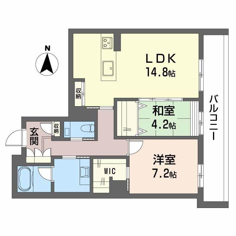 ルジェンド(2LDK/3階)の間取り写真