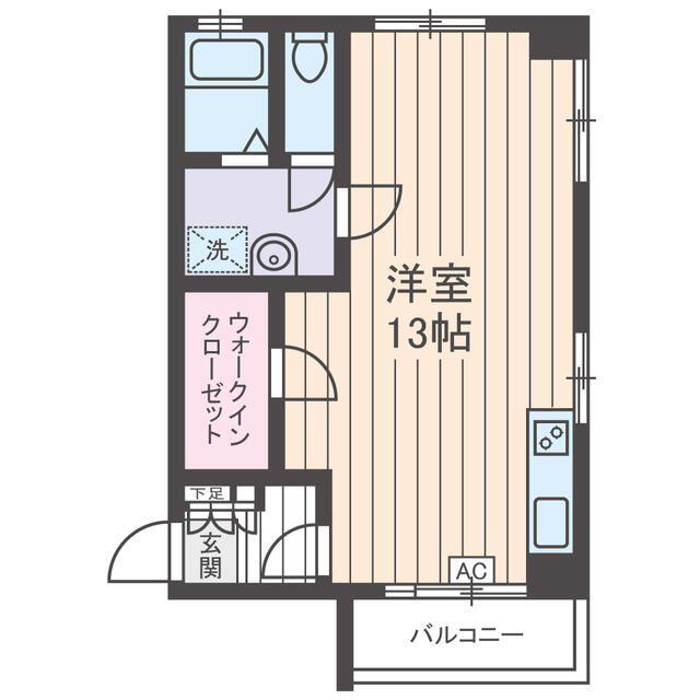 パシフィック麻布マンション(ワンルーム/6階)の間取り写真