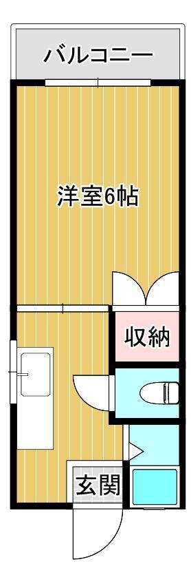 サンシャイン上之園(1K/5階)の間取り写真