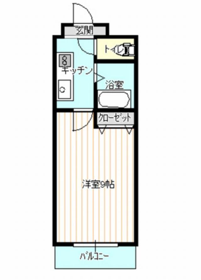 プラチナコート60番館(1K/2階)の間取り写真