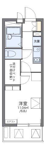 レオパレスヒルトップ 壱番館(1K/2階)の間取り写真