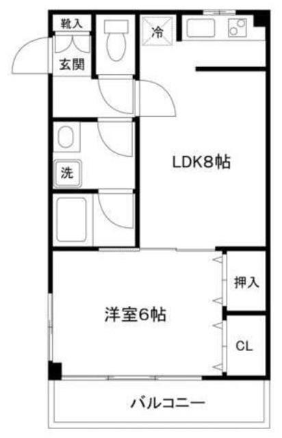 ワコーレ千住マンションA棟(1LDK/1階)の間取り写真