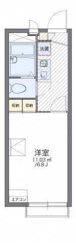 レオパレス小柳町III(1K/2階)の間取り写真
