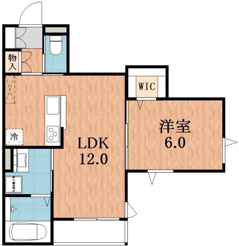 HEBEL MAISON 松崎町(1LDK/3階)の間取り写真