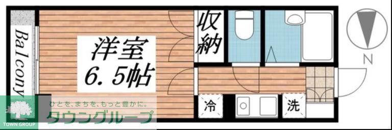 マイナビSTAYミライエ明大前北口(1K/2階)の間取り写真