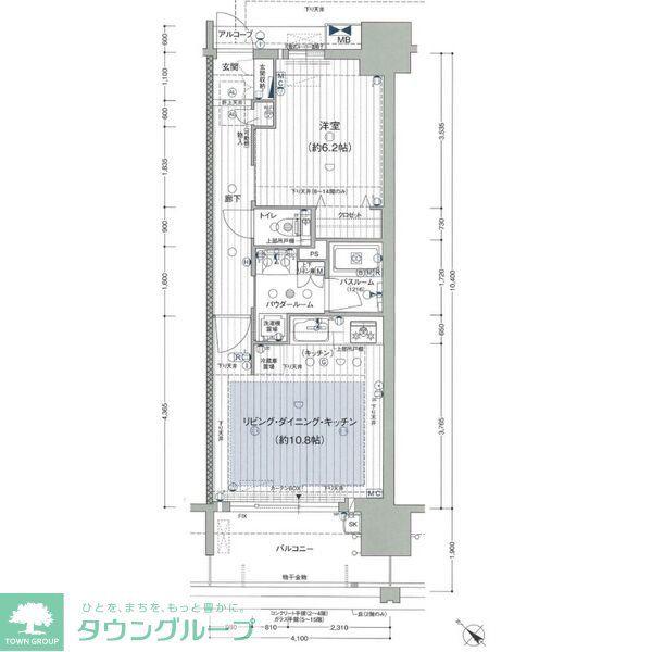 プレサンス ロジェ 千種(1LDK/9階)の間取り写真