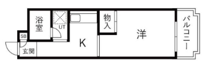 プラザ上北沢(1K/2階)の間取り写真