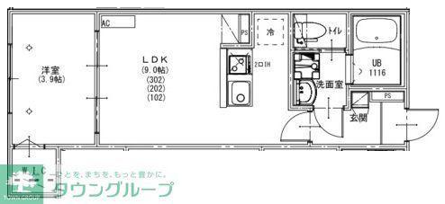 KEIAI RESIDENCE 北戸田IV(1LDK/1階)の間取り写真
