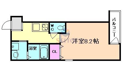 フジパレス吹田垂水町III番館(1K/1階)の間取り写真