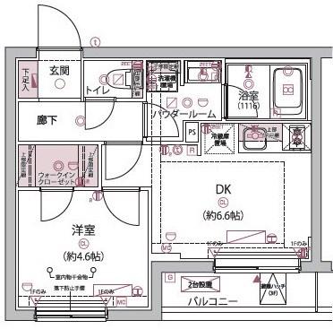 アルコバレーノ分倍河原(1DK/2階)の間取り写真