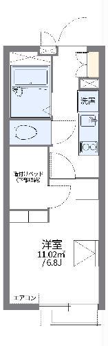 レオパレスフルマーク(1K/2階)の間取り写真