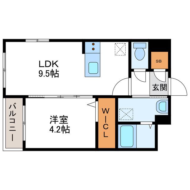 GRAND SUCCESS LUSSOグランドサクセス ルッソ(1LDK/4階)の間取り写真