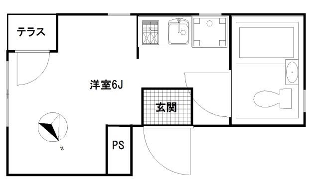 WASEDAHILLS(ワンルーム/2階)の間取り写真