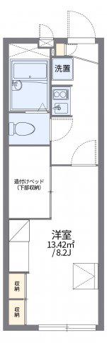 レオパレスMAEDA2(1K/2階)の間取り写真