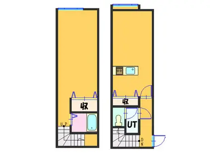 サウスソニア115(1LDK/2階)の間取り写真