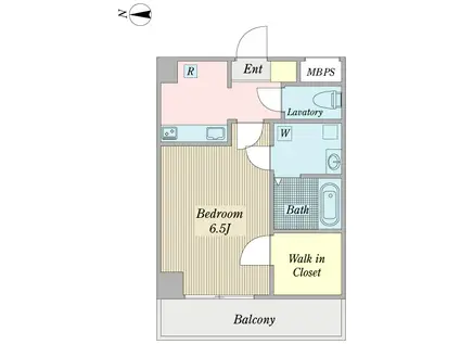 オアシス柳ヶ瀬ビル(1K/7階)の間取り写真