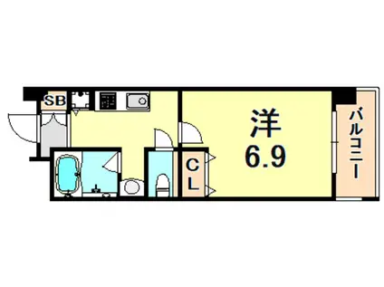 アプリーレ西宮武庫川(1K/5階)の間取り写真