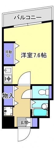 橋本ビル(1K/2階)の間取り写真