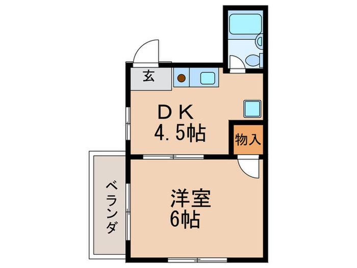 グランコート都島(1DK/5階)の間取り写真