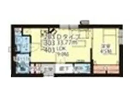 ASTER NANGOXIV(1LDK/1階)の間取り写真