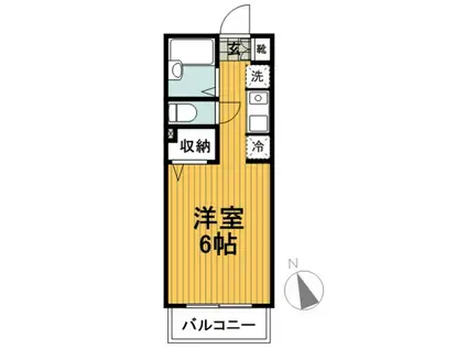 プラテーク日吉(1K/1階)の間取り写真