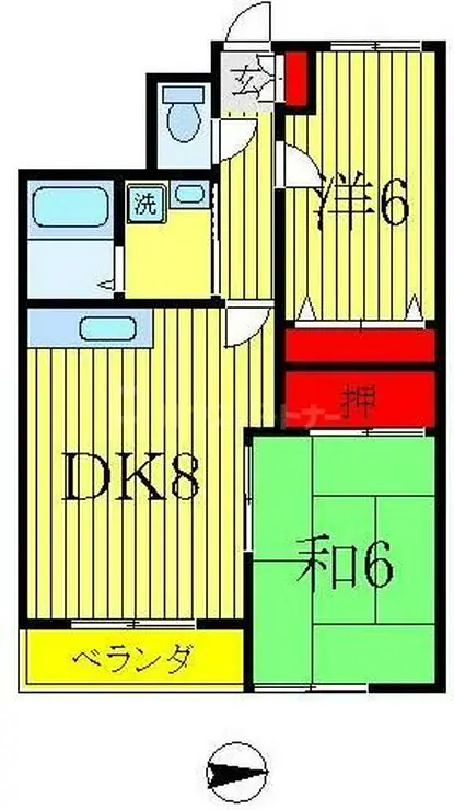 リーブル東和 3階階 間取り