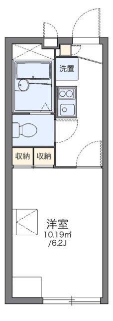 レオパレスルミエール(1K/2階)の間取り写真