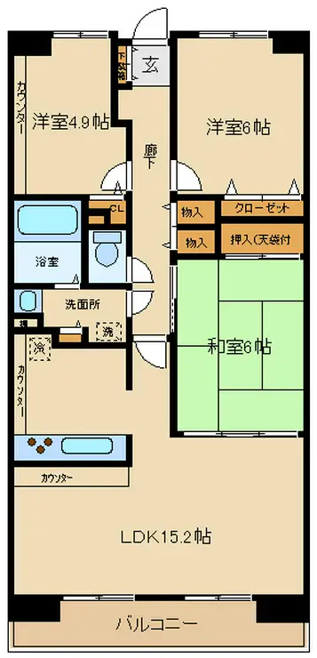 白井ロジュマン 9階階 間取り