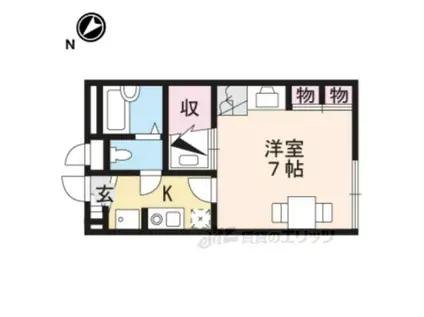 レオパレスかもめBOAT(1K/2階)の間取り写真