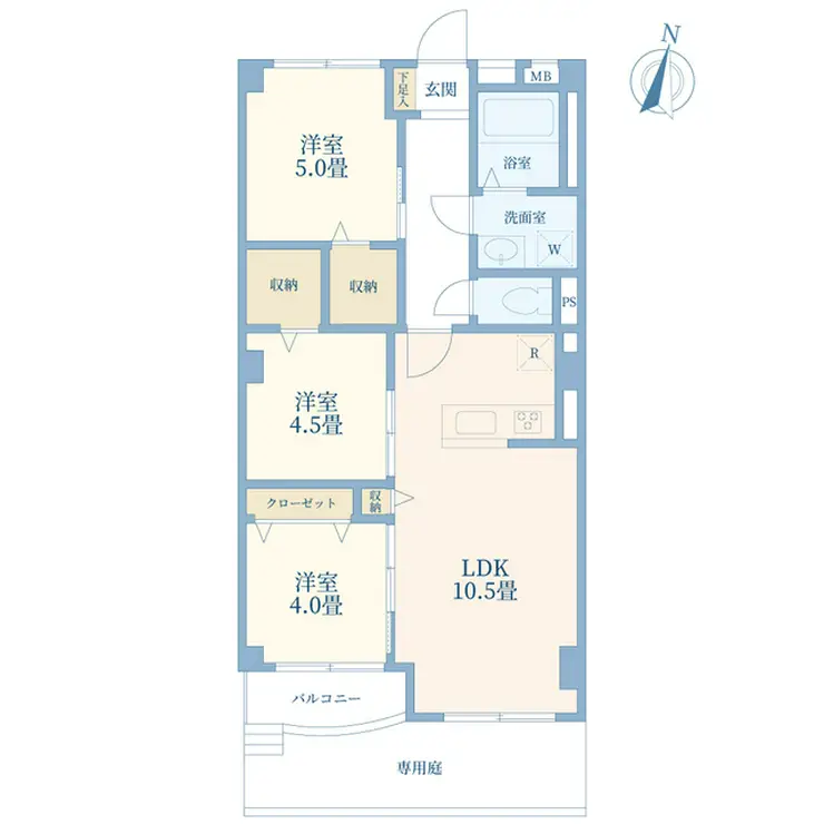 松栄上落合マンション 1階階 間取り