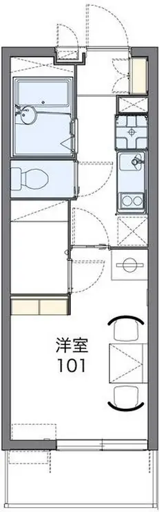 レオパレス廉 3階階 間取り