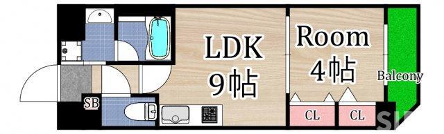 パーフェクトライフ京橋駅前(1LDK/2階)の間取り写真