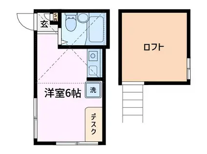 プレシャス北千住(ワンルーム/2階)の間取り写真