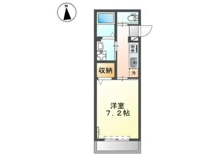 仮相模原市橋本6丁目マンション(1K/5階)の間取り写真