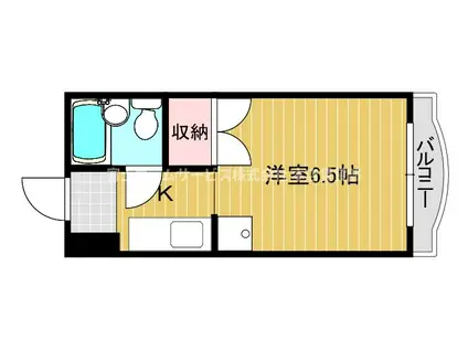 メゾンリベリカ(ワンルーム/4階)の間取り写真