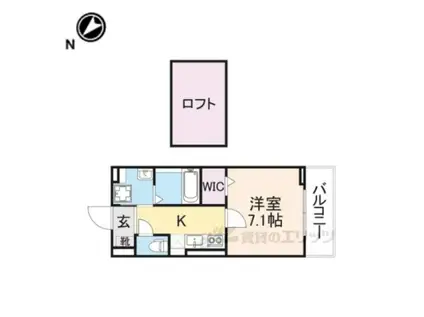 ベルジェ(1K/2階)の間取り写真